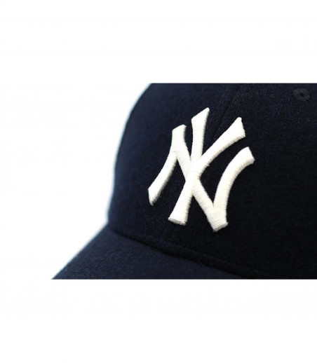 blue wool NY cap